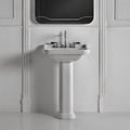 Ws Bath Collections Waldorf Ceramic White 23 3 5 Pedestal Bathroom