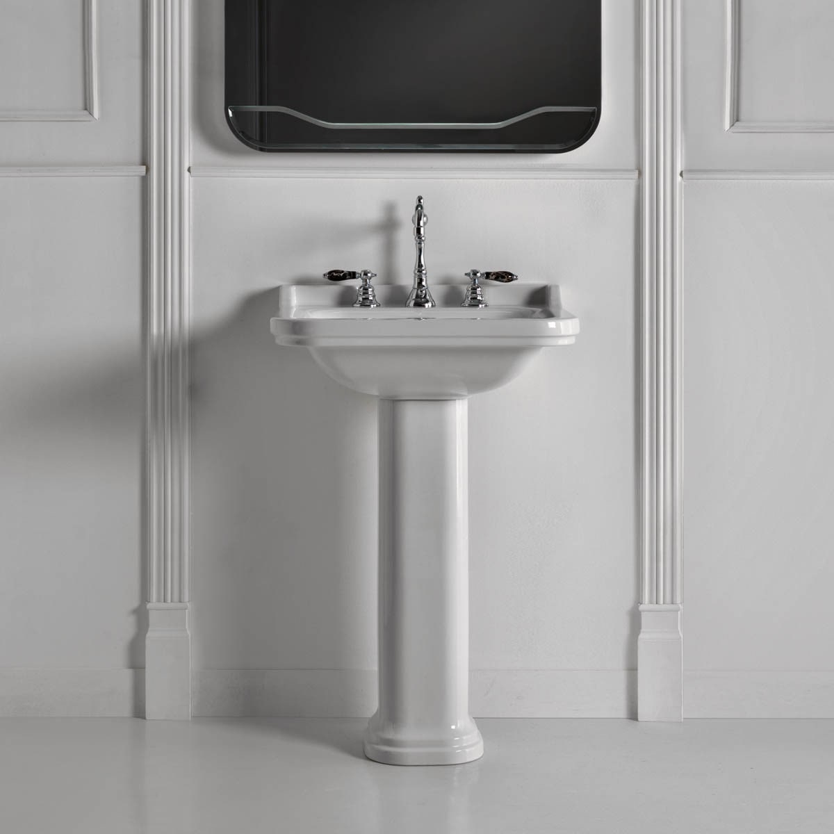 Ws Bath Collections Waldorf Ceramic White 23 3 5 Pedestal Bathroom