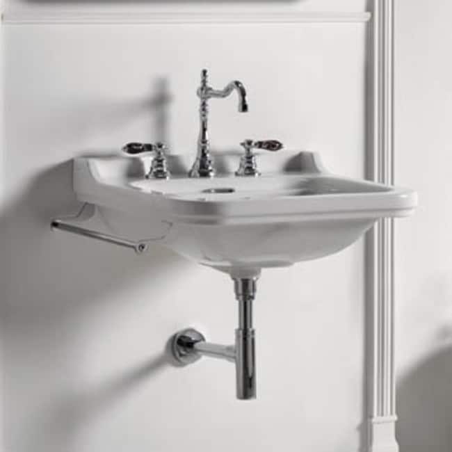 Ws Bath Collections Waldorf Ceramic White 23 3 5 Wall Mounted