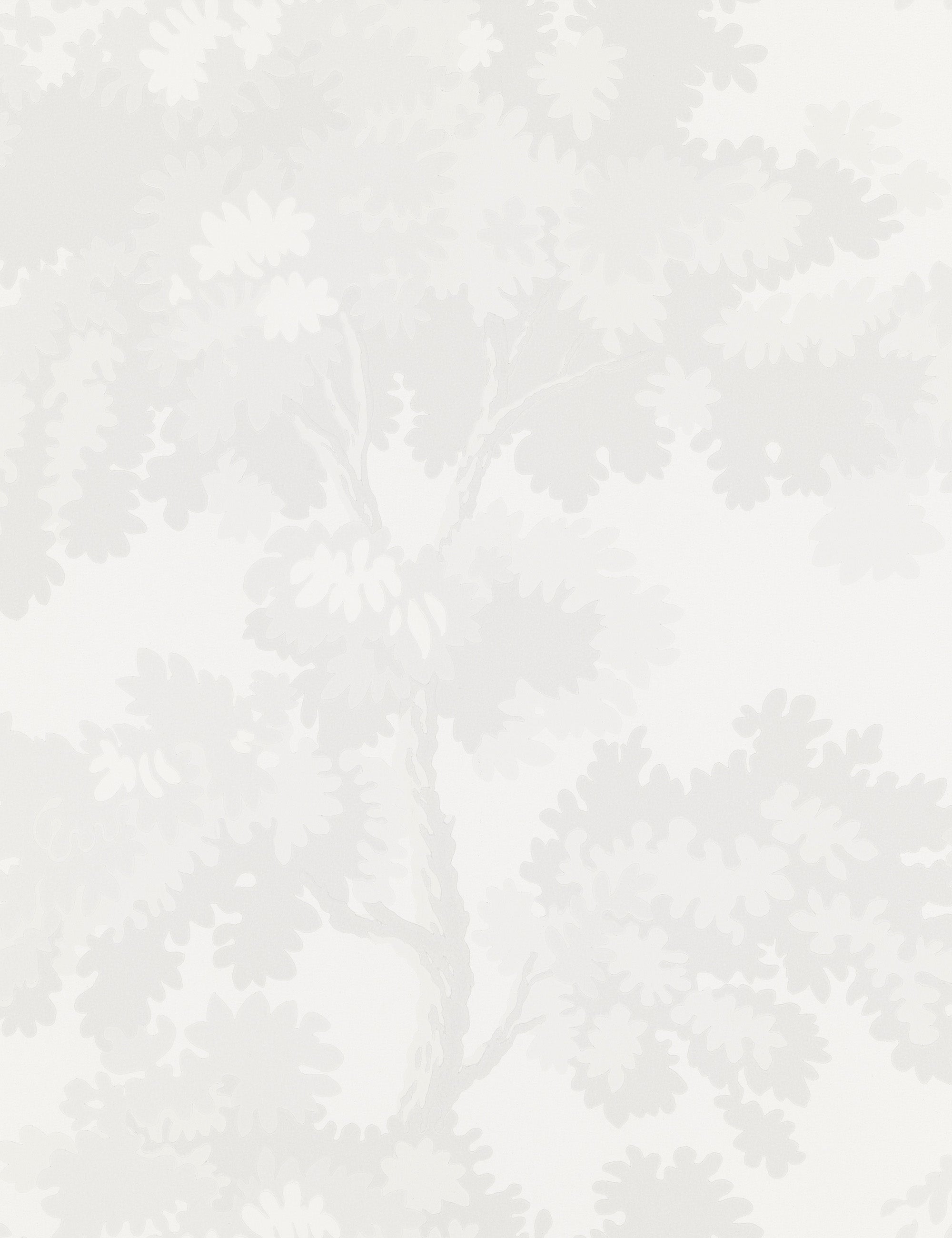 Scalamandre Raphael Wallpaper, White Swatch
