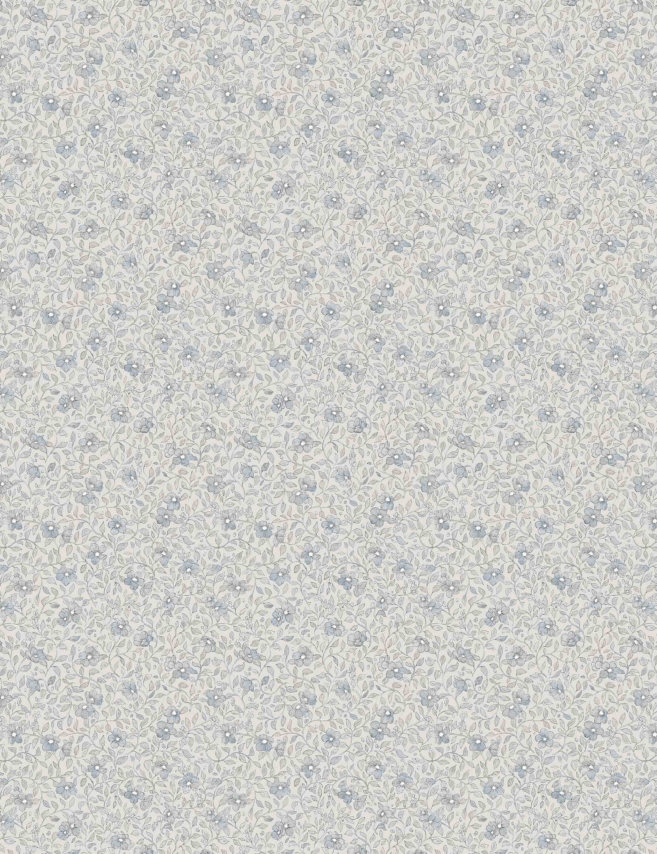 Scalamandre Stella Wallpaper Swatch by Sandberg, Misty Blue