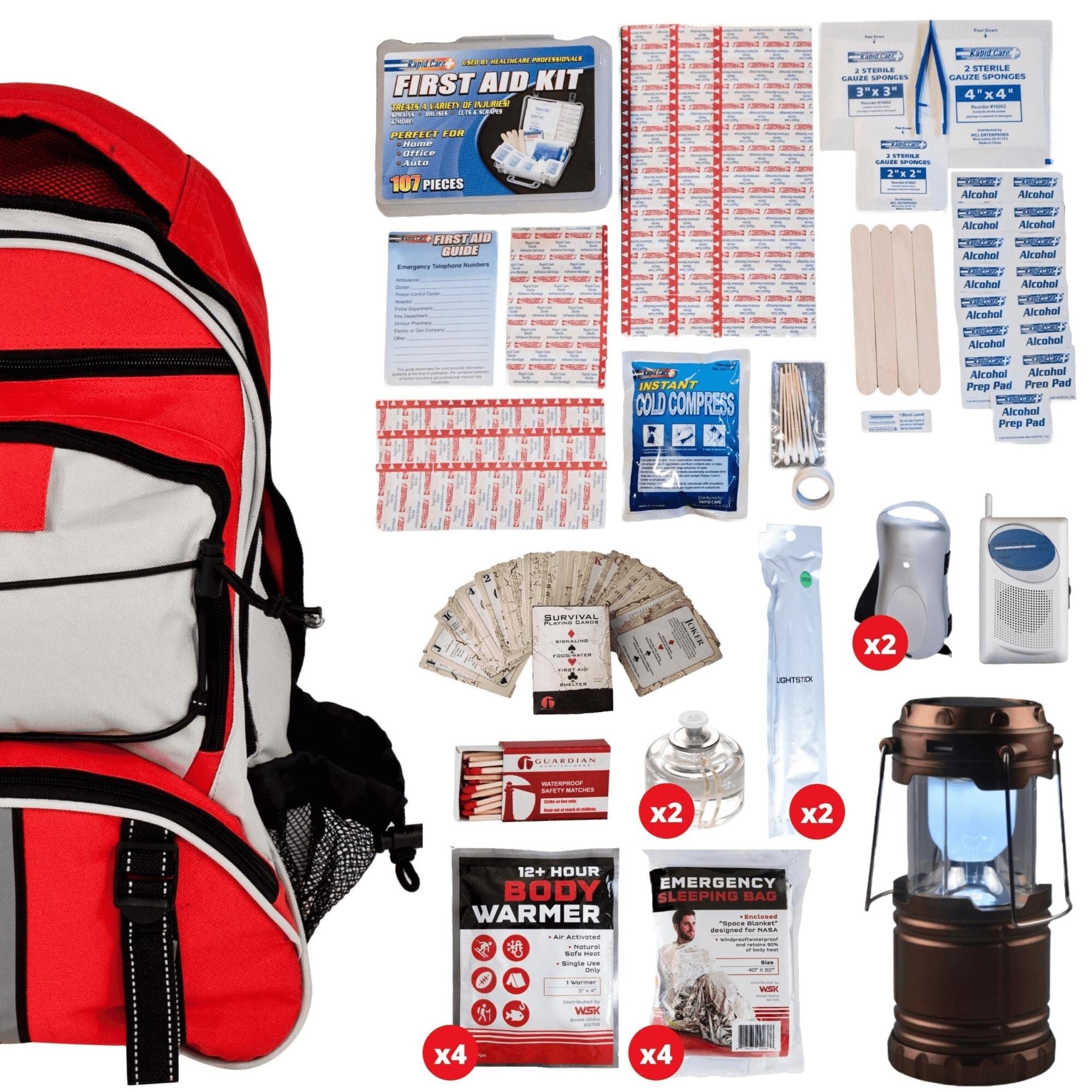 Wsk Family Power Outage Emergency Survival Kit Multicolor