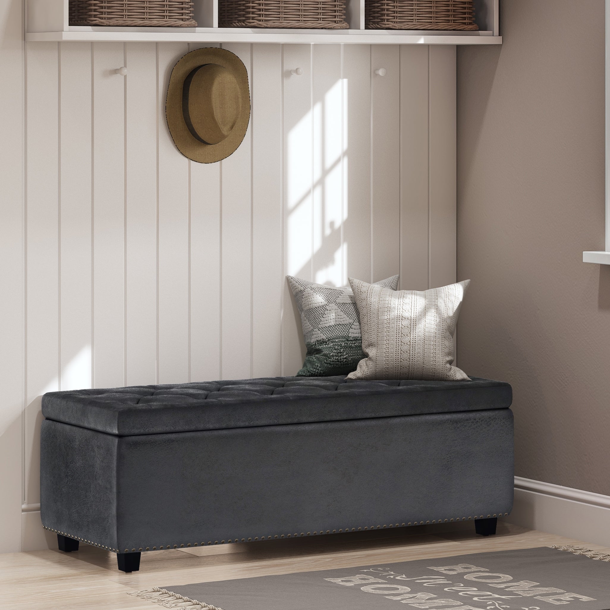 Wyndenhall Springfield Tufted Storage Ottoman