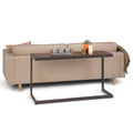 Wyndenhall Cecilia Solid Acacia Wood Metal Console Sofa Table