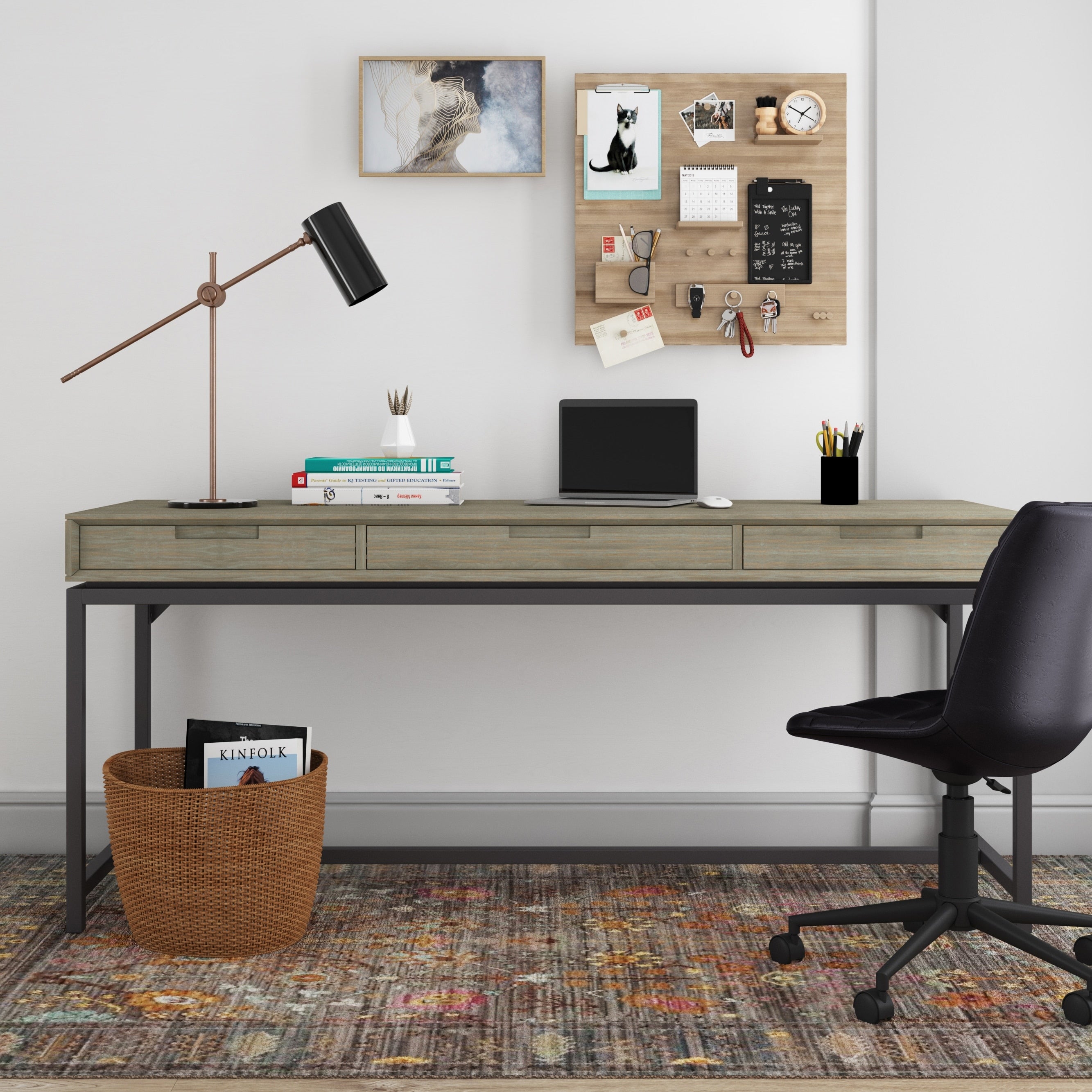 Wyndenhall Devlin Wide Mid Century Desk
