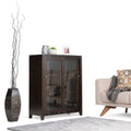 Wyndenhall Essex Solid Wood 36 Inch Wide Contemporary Medium Storage Cabinet 36 Inches Wide