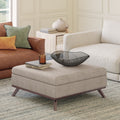 Wyndenhall Ethan 36 Inch Wide Mid Century Modern Square Table Ottoman