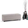 Wyndenhall Franklin Large Rectangular Storage Ottoman Bench