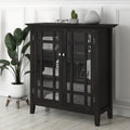 Wyndenhall Freemont Dark Tobacco Brown Medium Storage Media Cabinet Buffet 42.2 H X 37 W X 19 D