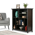 Wyndenhall Halifax Solid Wood 44 Inch X 44 Inch Transitional Multi Cube Bookcase And Storage Unit 44 Inches Wide