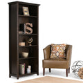 Wyndenhall Halifax Dark Brown 5 Shelf Bookcase