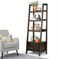 Wyndenhall Hawkins Solid Wood Ladder Shelf With Storage
