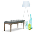 Wyndenhall Hopewell 48 Inch Wide Traditional Tufted Ottoman Bench