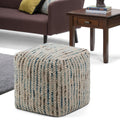 Wyndenhall Malcolm Woven Cube Pouf