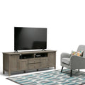 Wyndenhall Norfolk Solid Wood 72 Inch Wide Rustic Tv Media Stand For Tvs Up To 80 Inches