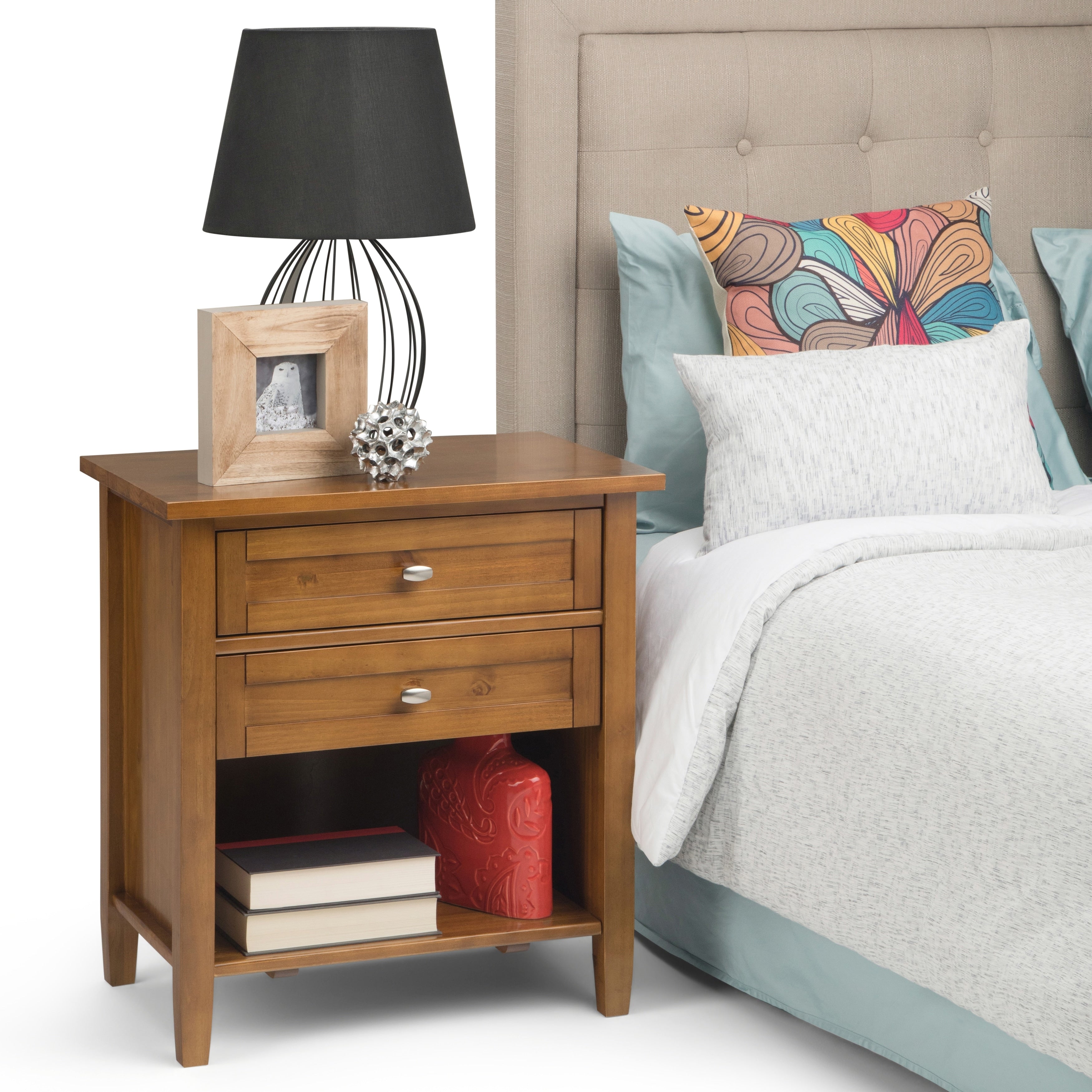 Wyndenhall Norfolk Solid Wood Bedside Accent Table