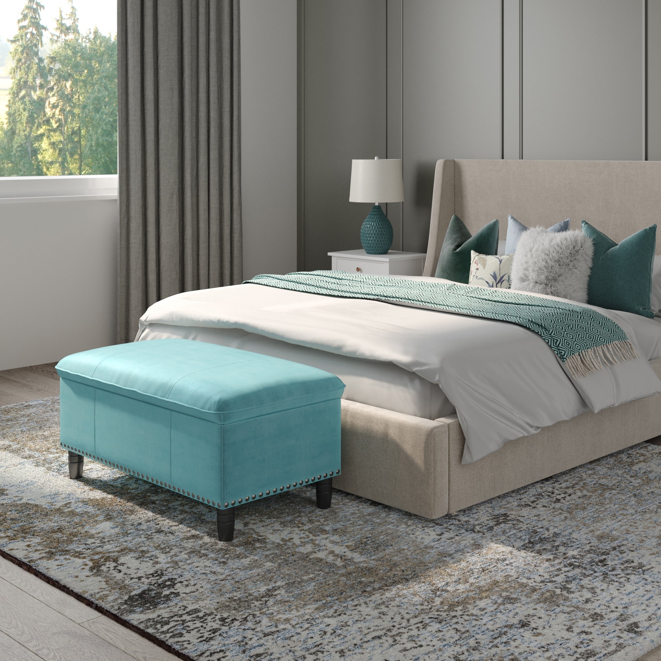Wyndenhall Northridge Pillow Top Storage Ottoman Bench