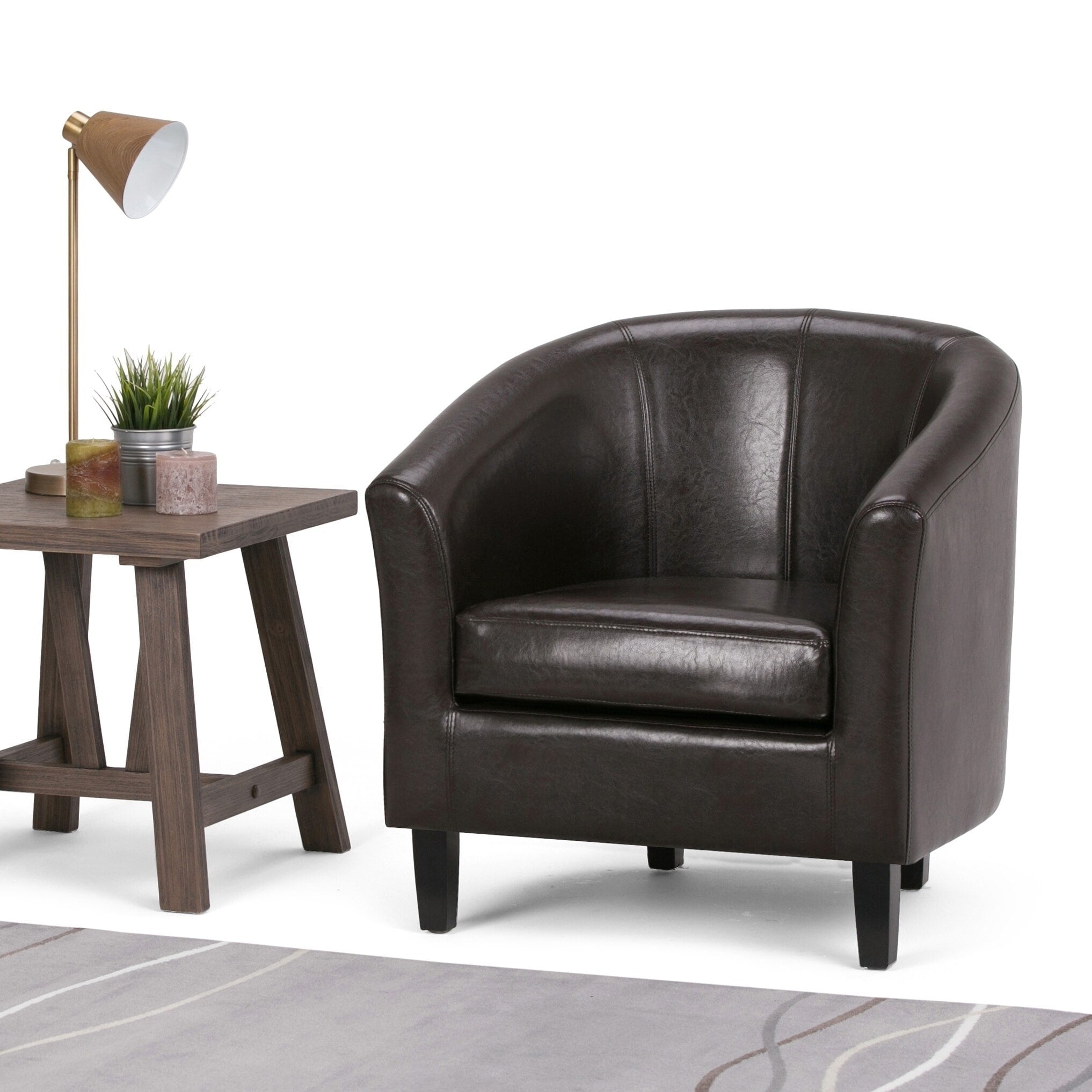 Wyndenhall Parker 30 Inch Wide Transitional Contemporary Tub Chair