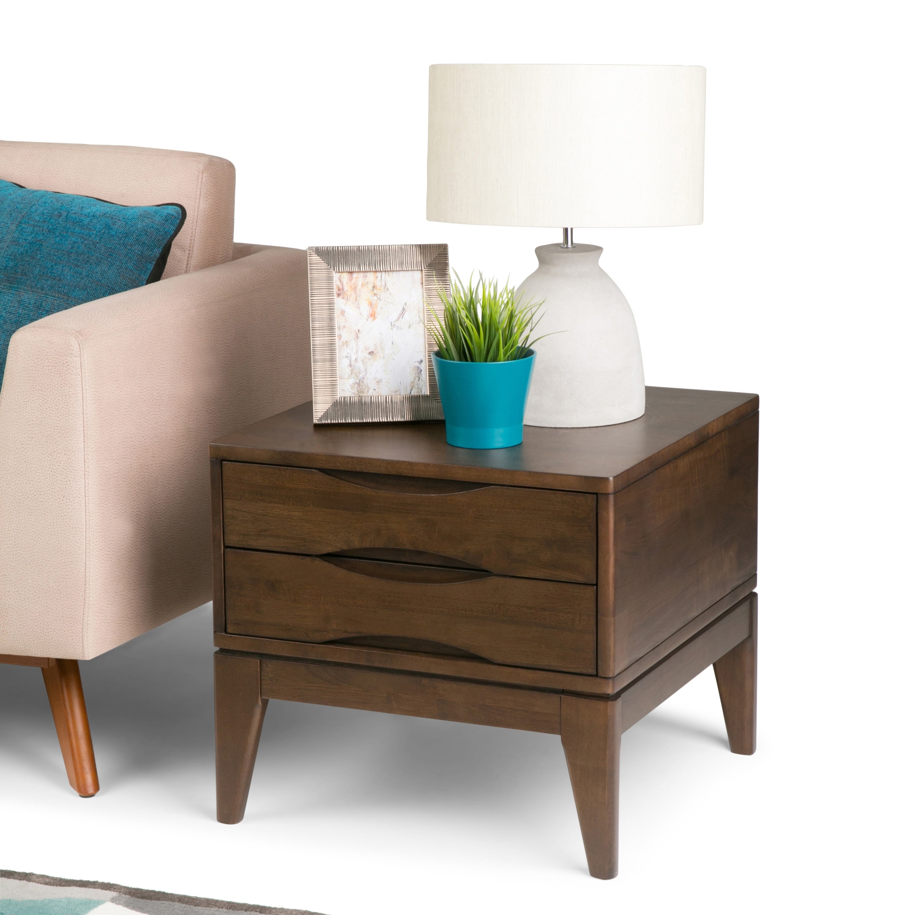 Wyndenhall Pearson Solid Hardwood End Side Table