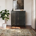 Wyndenhall Portland Espresso Low Storage Cabinet