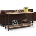 Wyndenhall Rhonda Console Sofa Table In Dark Cognac Brown