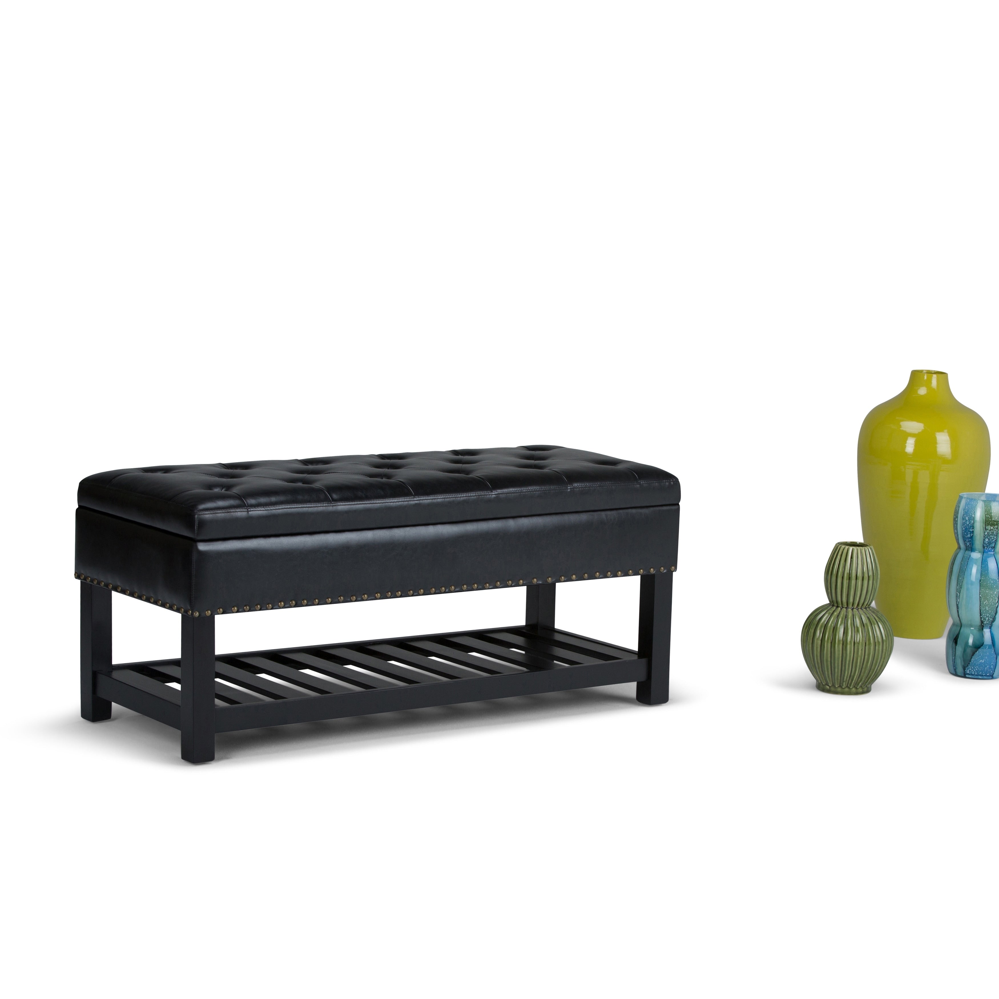 Wyndenhall Riley Storage Ottoman Bench