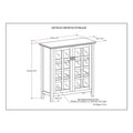 Wyndenhall Stratford Auburn Brown Medium Storage Media Cabinet Buffet