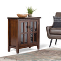 Wyndenhall Stratford Medium Auburn Brown Low Storage Cabinet