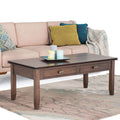 Wyndenhall Stratford Coffee Table In Natural Aged Brown