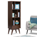 Wyndenhall Tierney Mid Century Solid Hardwood Bookcase And Storage Unit