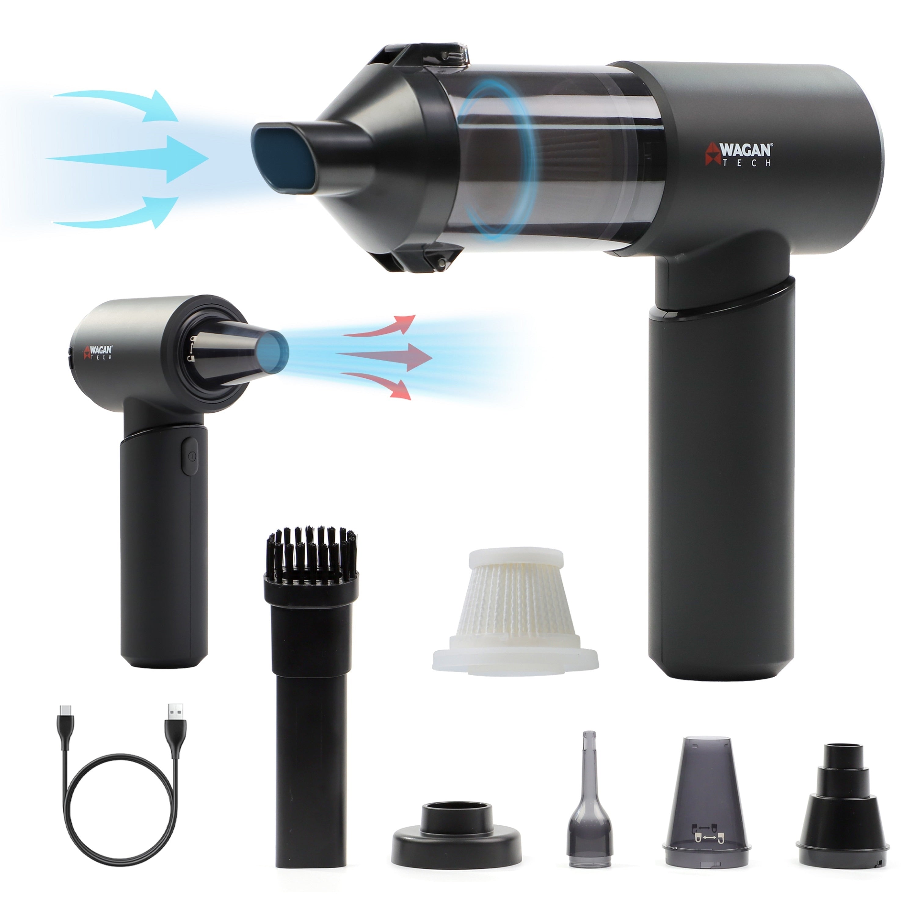Wagan El7209 Go Jet Vac Cordless Vacuum And Air Blower