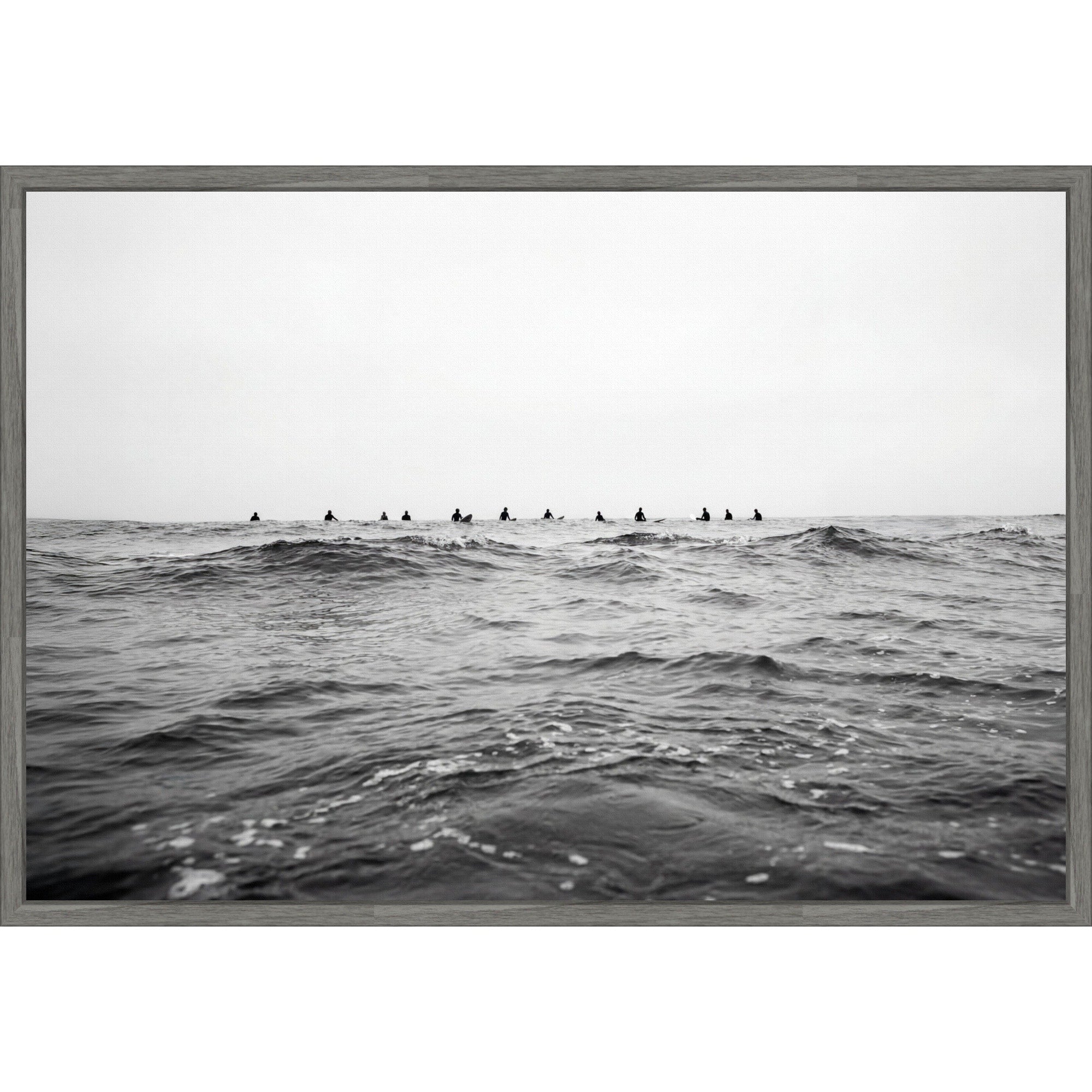 Waiting On The Wave By Kathrin Pienaar Framed Canvas Wall Art