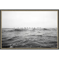 Waiting On The Wave By Kathrin Pienaar Framed Mounted Canvas Wall Art Print