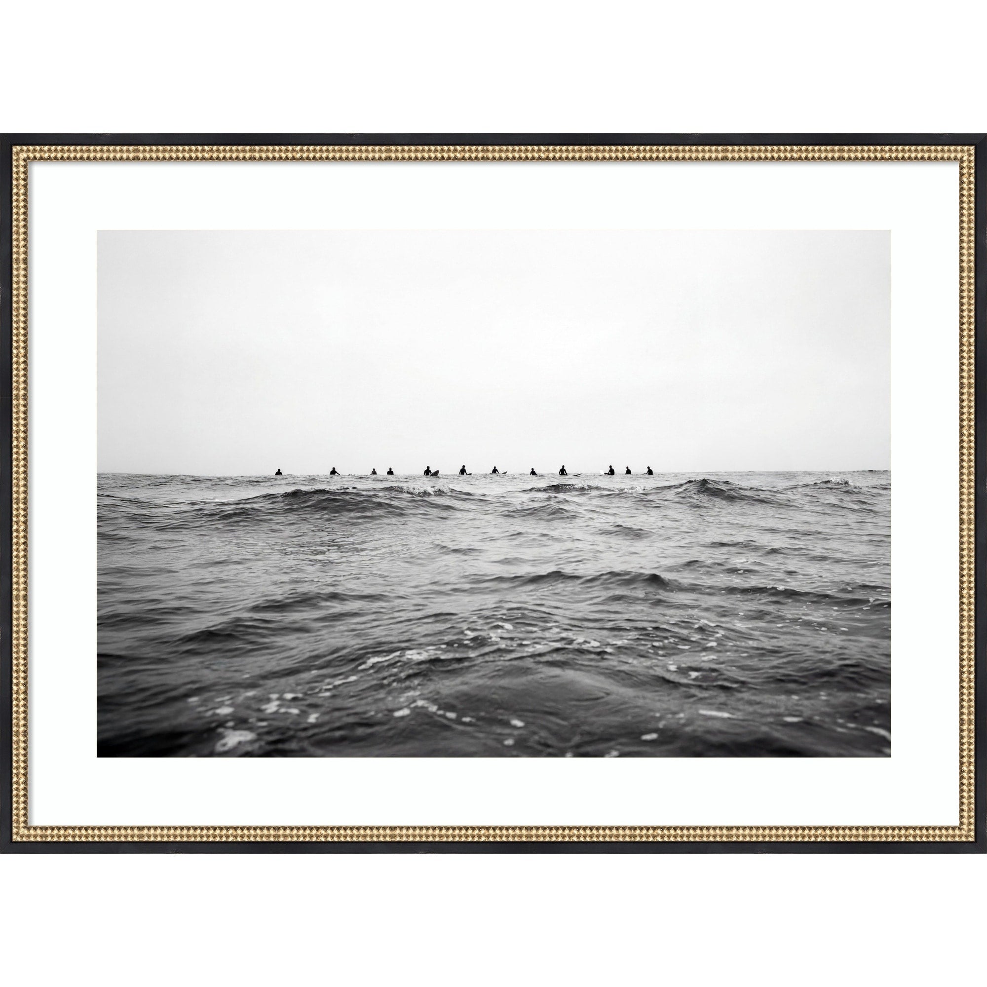 Waiting On The Wave By Kathrin Pienaar Wood Framed Wall Art Print