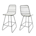 Walcott Modern 26 Seats Geometric Counter Stools Set Of 2 By Christopher Knight Home