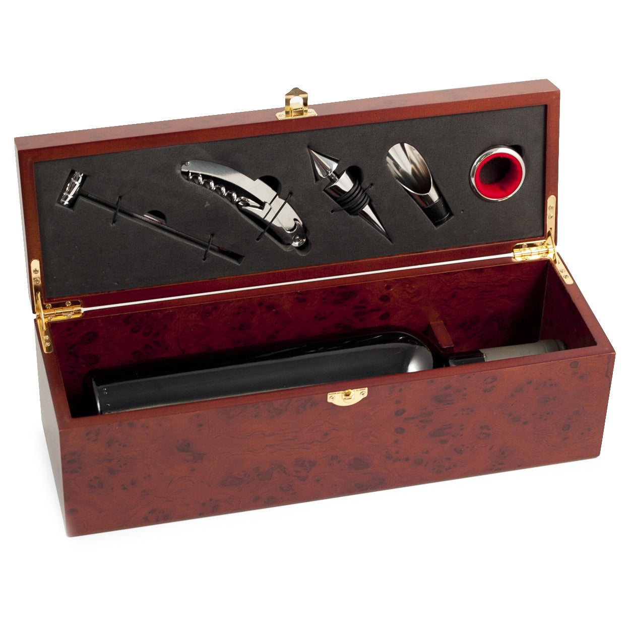 5 Piece Wine Set In Rosewood Wine Box