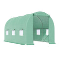 Walk In Tunnel Greenhouse Garden Plant Seed Growing Warm House Outdoor Hot House W Roll Up Door Windows Pe Cover Green