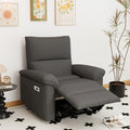 Wall Hugger Recliner Zero Wall Power Recliner Chair Electric Recliner For Living Room Fabric Reclining Armchair Usb Port Type C