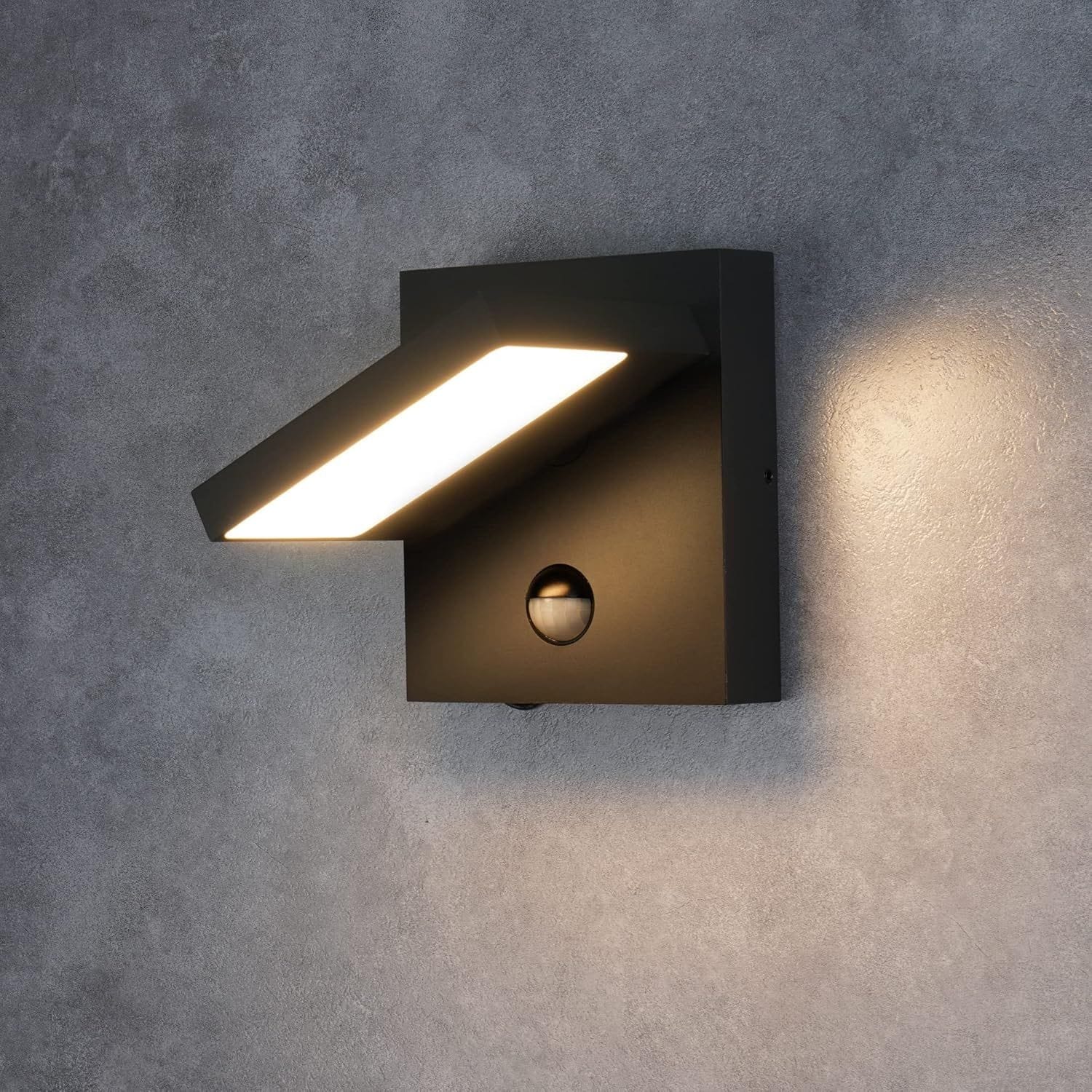 Wall Light Outdoor Motion Sensor Wall Lamp Modern Wall Sconce Lantern Fixture For Porch Front Door