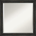 Wall Mirror Rustic Pine Narrow Black Black Brown