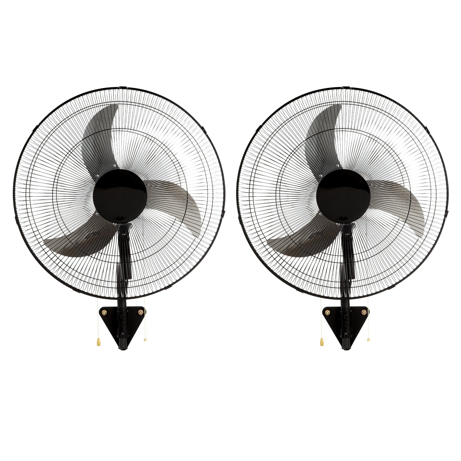Wall Mount Fan 2 Pcs 18 Inch Oscillating 3 Speed High Velocity Max 4000 Cfm Industrial Wall Fan Commercial Residential