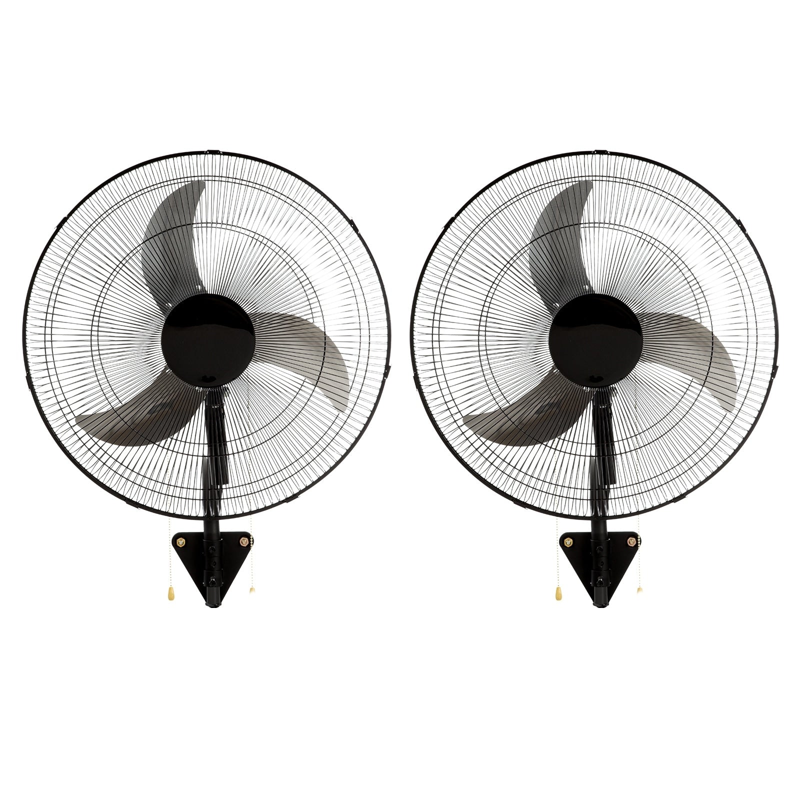 Wall Mount Fan 2 Pcs 20 Inch Oscillating 3 Speed High Velocity Max 4000 Cfm Industrial Wall Fan Commercial Residential