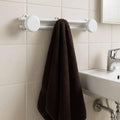 Wall Mounted Coat And Hat 3 Hooks Rail Rack White Or Chrome