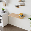 Wall Mounted Folding Table Space Saving Drop Leaf Desk For Small Spaces Multi Purpose Floating Desk For Laundry Room