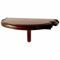 Wall Mounted Pub Table With Pool Cue Rests Walnut Finish