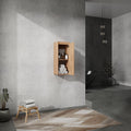 Wall Mounted Storage Cabinet Skin Care Cabinet With Door Rustic Wooden Side Cabinet Toilet Paper Cabinet