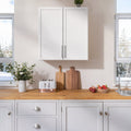Wall Mounted Storage Cabinet With Shaker Doors For Laundry Room Bathroom Kitchen