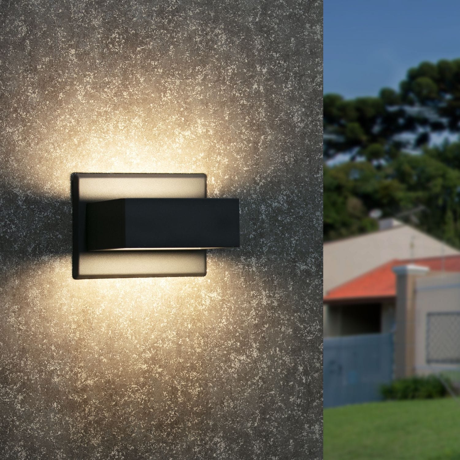 Wall Sconce Led Integrated Porch Light Modern Waterproof Ip54 Wall Lamps Outdoor Up Down Skeleton Light
