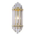 Gold Metal Wall Sconce With Glass Rod