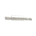 Clear Crystal Wall Sconce With Chrome Metal Frame